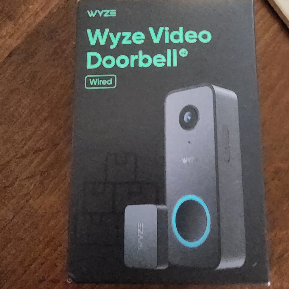 Wyze Video Doorbell Wired - Black and Blue